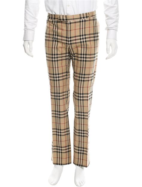 burberry mens nova check pants replicas